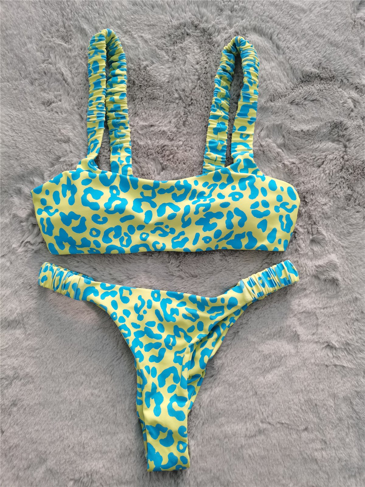 Sexy Micro Bikini 2026 Women Orange Leopard Push Up Padded Thong Swimsuit Female Cut Out Bathing