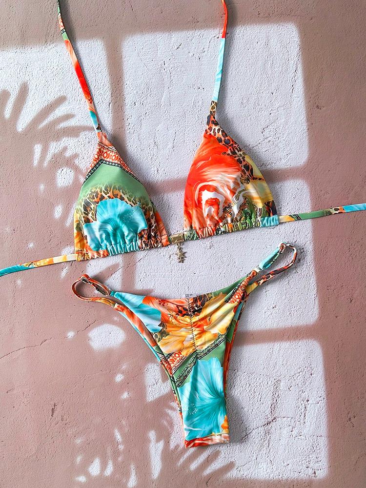 Micro Bikini Women Swimsuit Two-Piece Bathing Suit Woman Swimwear 2026 Sexy Leopard Push Up Thong