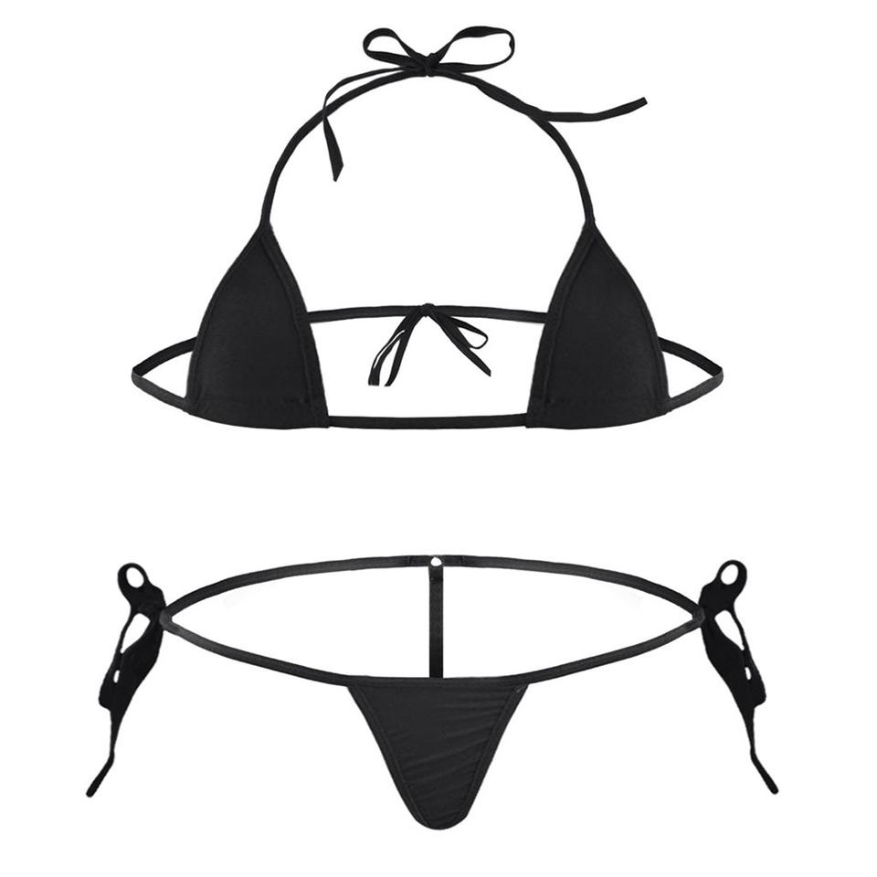 Hot New Beach Holiday Women\'s Bikini Set Lingerie Swimwear Backless Bodycon G String High Fork