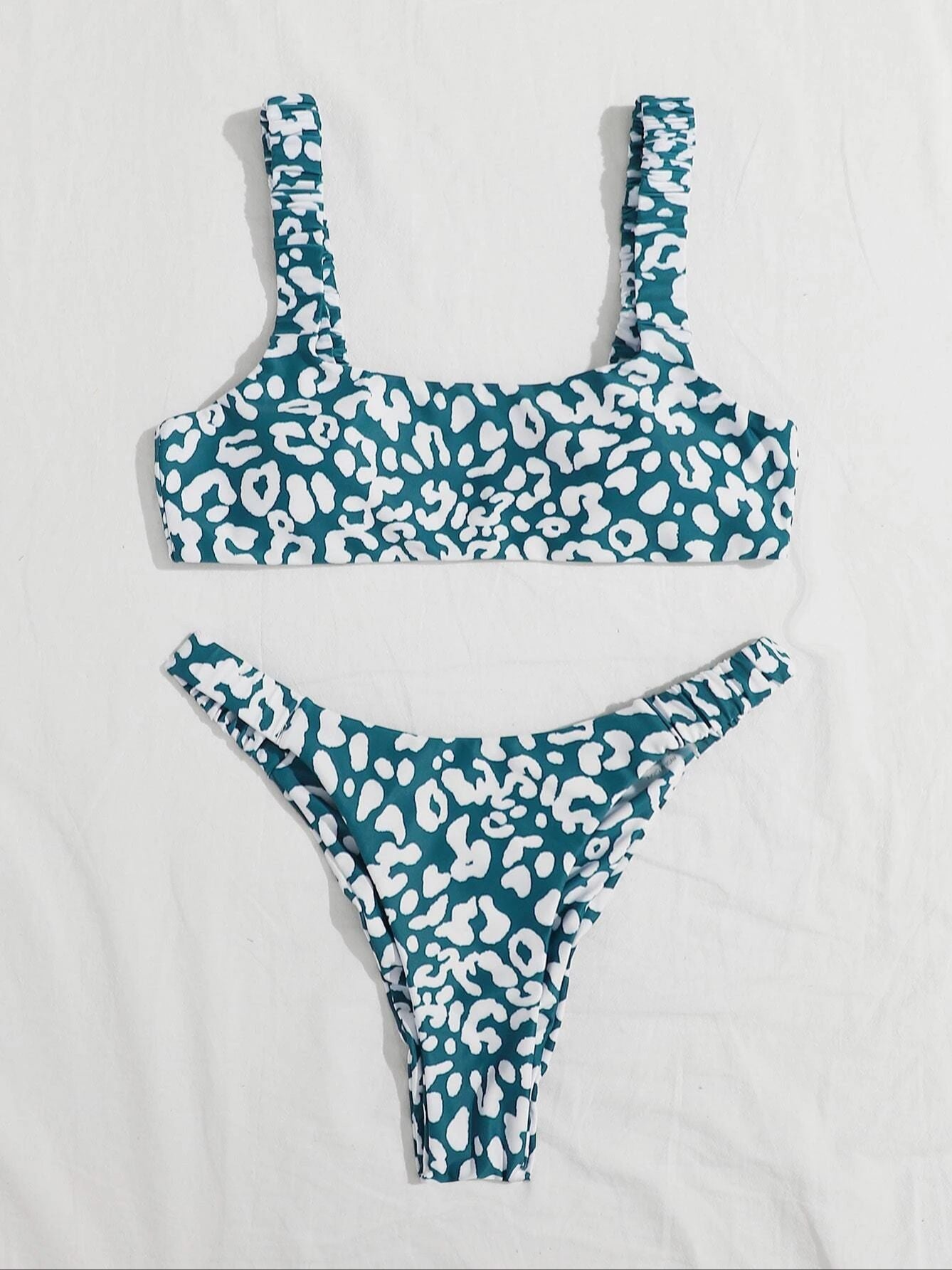 Sexy Micro Bikini 2026 Women Orange Leopard Push Up Padded Thong Swimsuit Female Cut Out Bathing