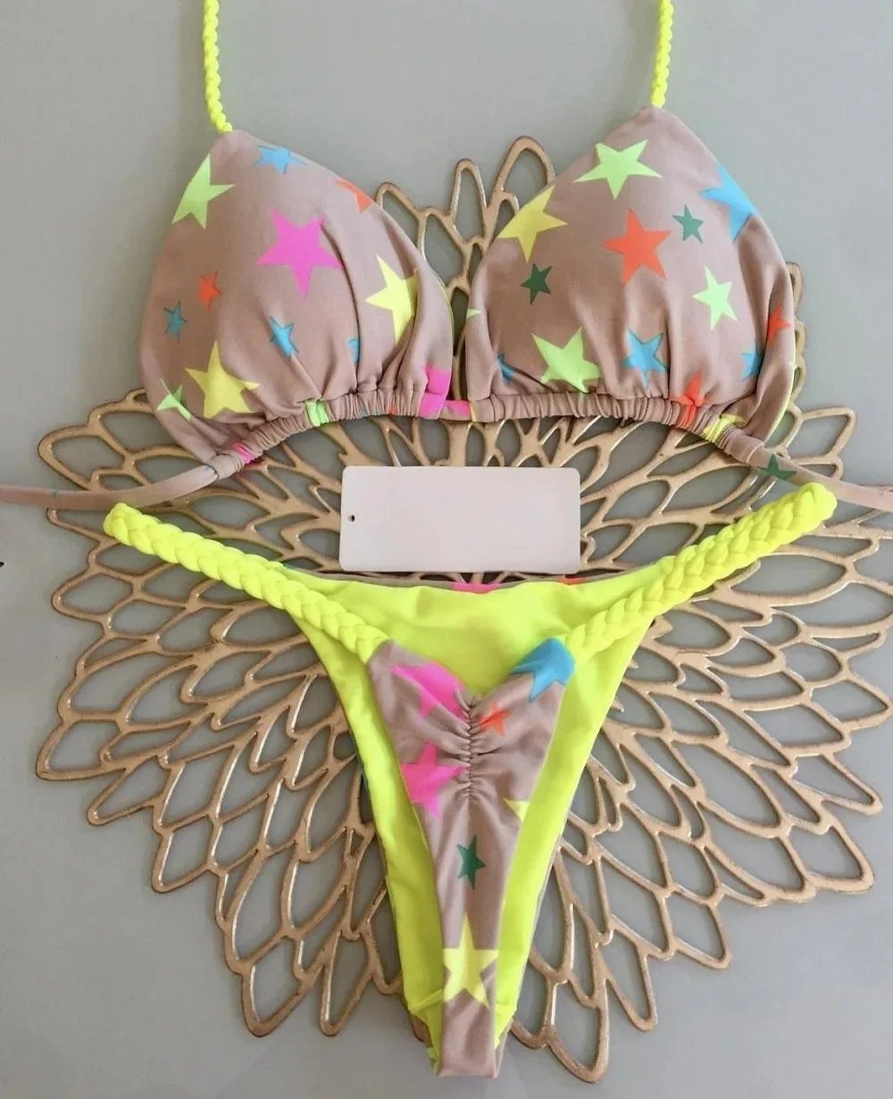 New Bikini Women Swimsuit Beach Vacation Swimwear Leopard Printed Sexy Bikini Set Beachwear Swimsuit