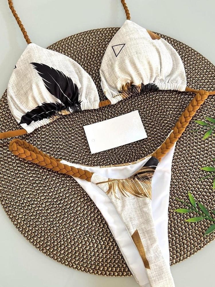 RUOTONGSEPT Swimwear Women Leopard Print Brazilian Bikini Set Sexy Thong Swimsuit Two Pieces Bathing