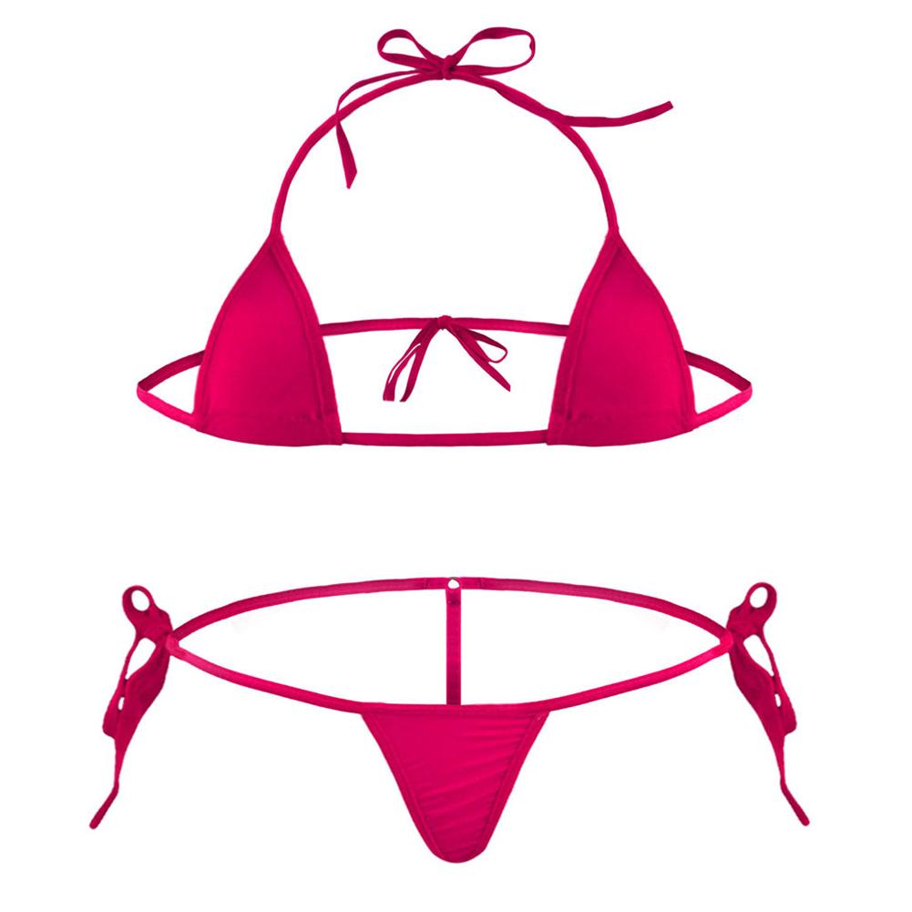 Hot New Beach Holiday Women\'s Bikini Set Lingerie Swimwear Backless Bodycon G String High Fork