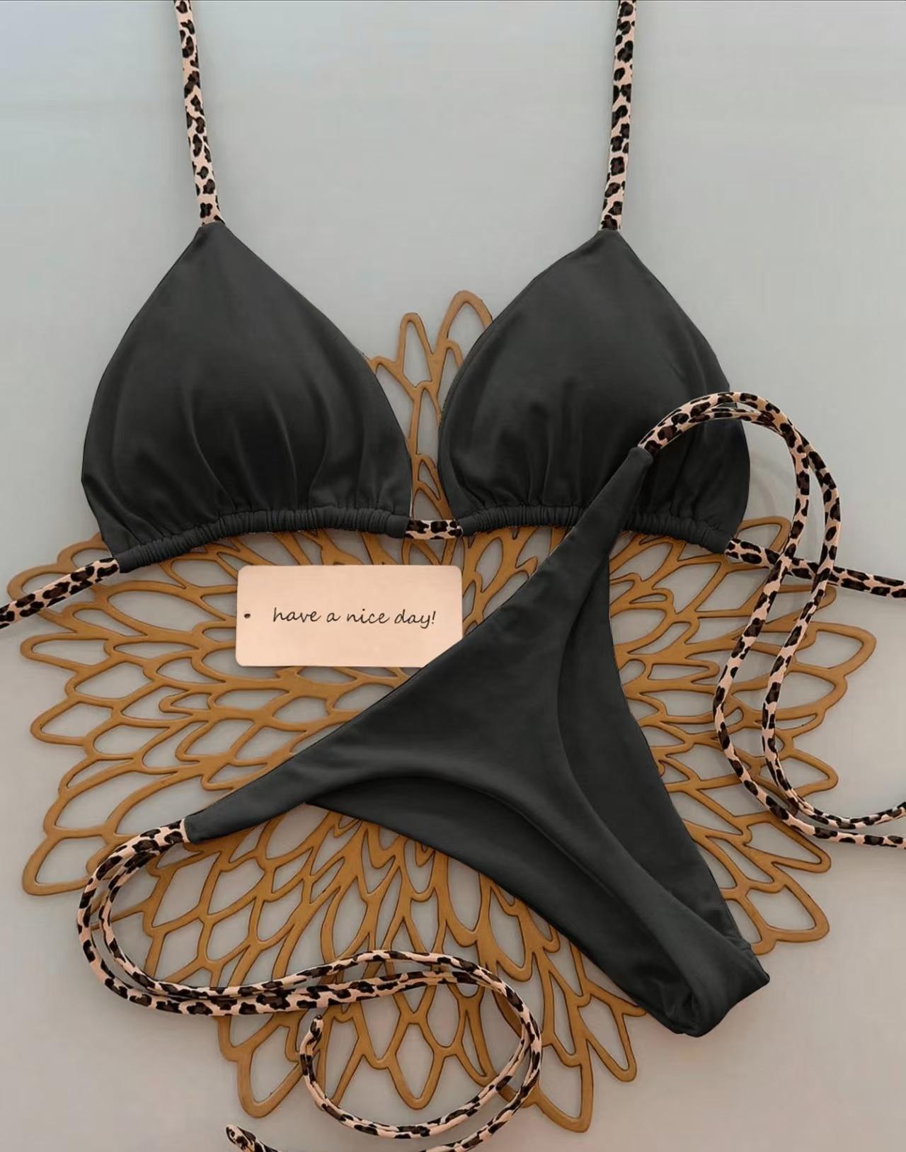 2026 Bikini Women Swimsuit Beach Vacation Swimwear Leopard Printed Sexy Bikini Set Beachwear