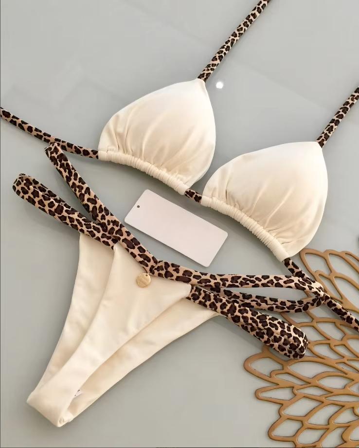 New Bikini Women Swimsuit Beach Vacation Swimwear Leopard Printed Sexy Bikini Set Beachwear Swimsuit
