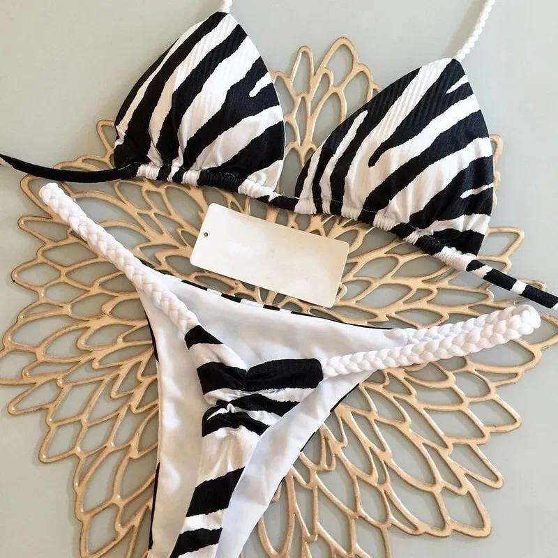 New Bikini Women Swimsuit Beach Vacation Swimwear Leopard Printed Sexy Bikini Set Beachwear Swimsuit