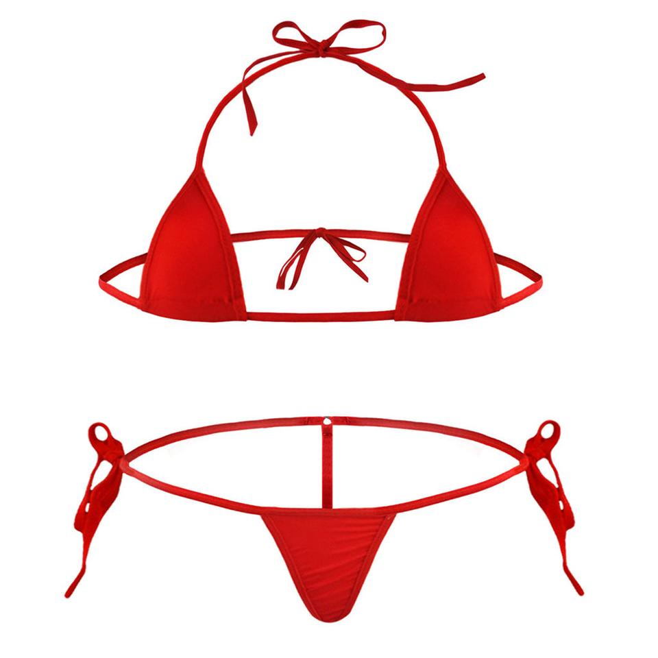 Hot New Beach Holiday Women\'s Bikini Set Lingerie Swimwear Backless Bodycon G String High Fork