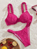 S - XL Printed Underwired Bikini Women Swimwear Female Swimsuit Two-pieces Bikini Set High Cut