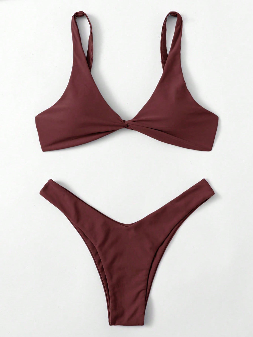 ZTVitality Solid Tie Sexy Bikini 2026 Hot Sale Padded Bra High Leg Bandage Push Up Bikini Set