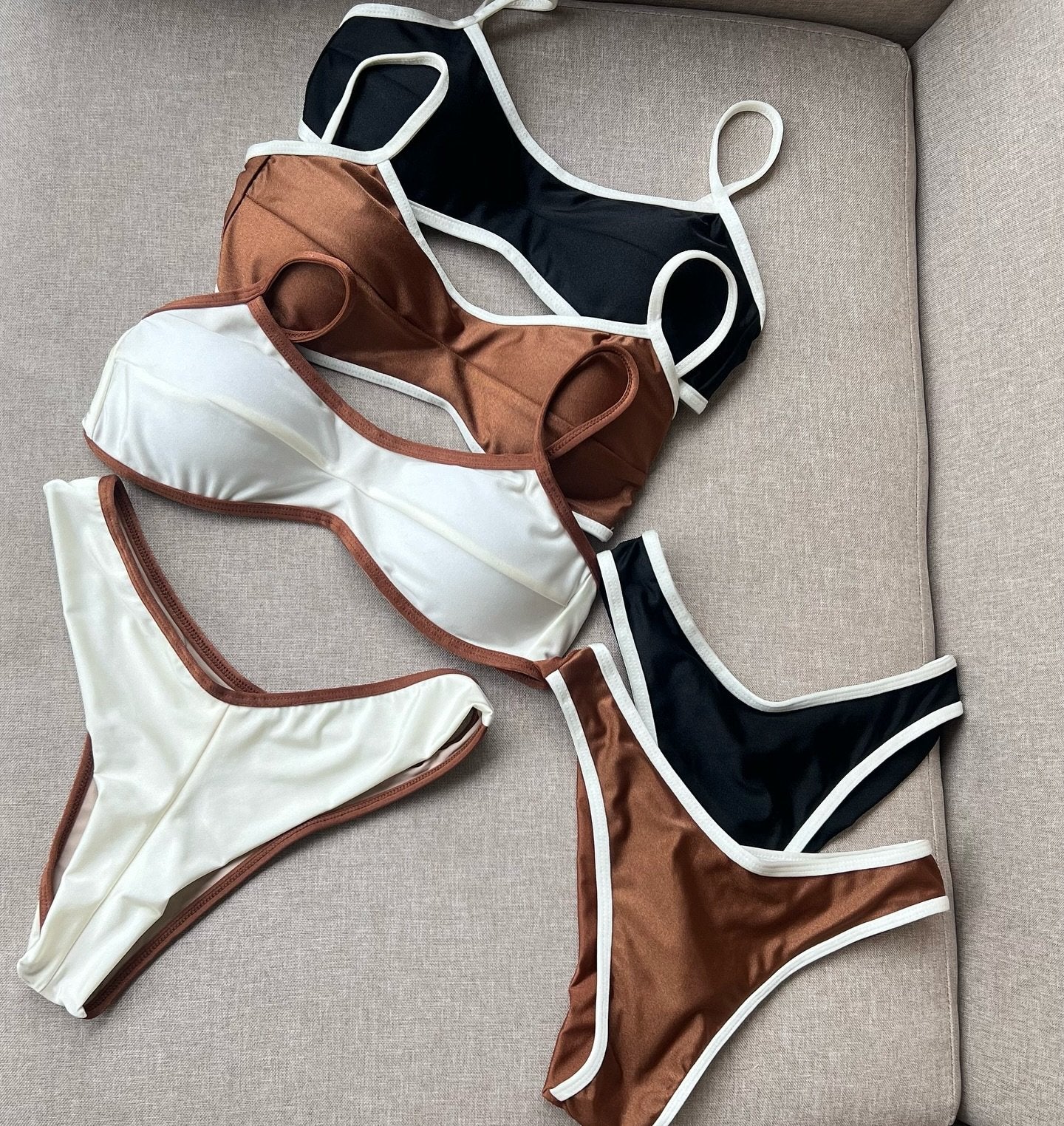 2026 Sexy Bikini Women Swimsuit Female Swimwear Bandeau Biquini Bathing Suit Shiny Swimming Suits