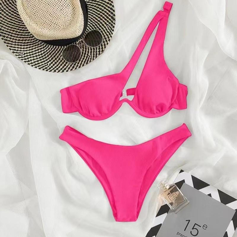 Sexy Bikinis Swimsuits Cut Out Women's Swimwear 2026 One Shoulder Biquini High Cut Bathing Suits