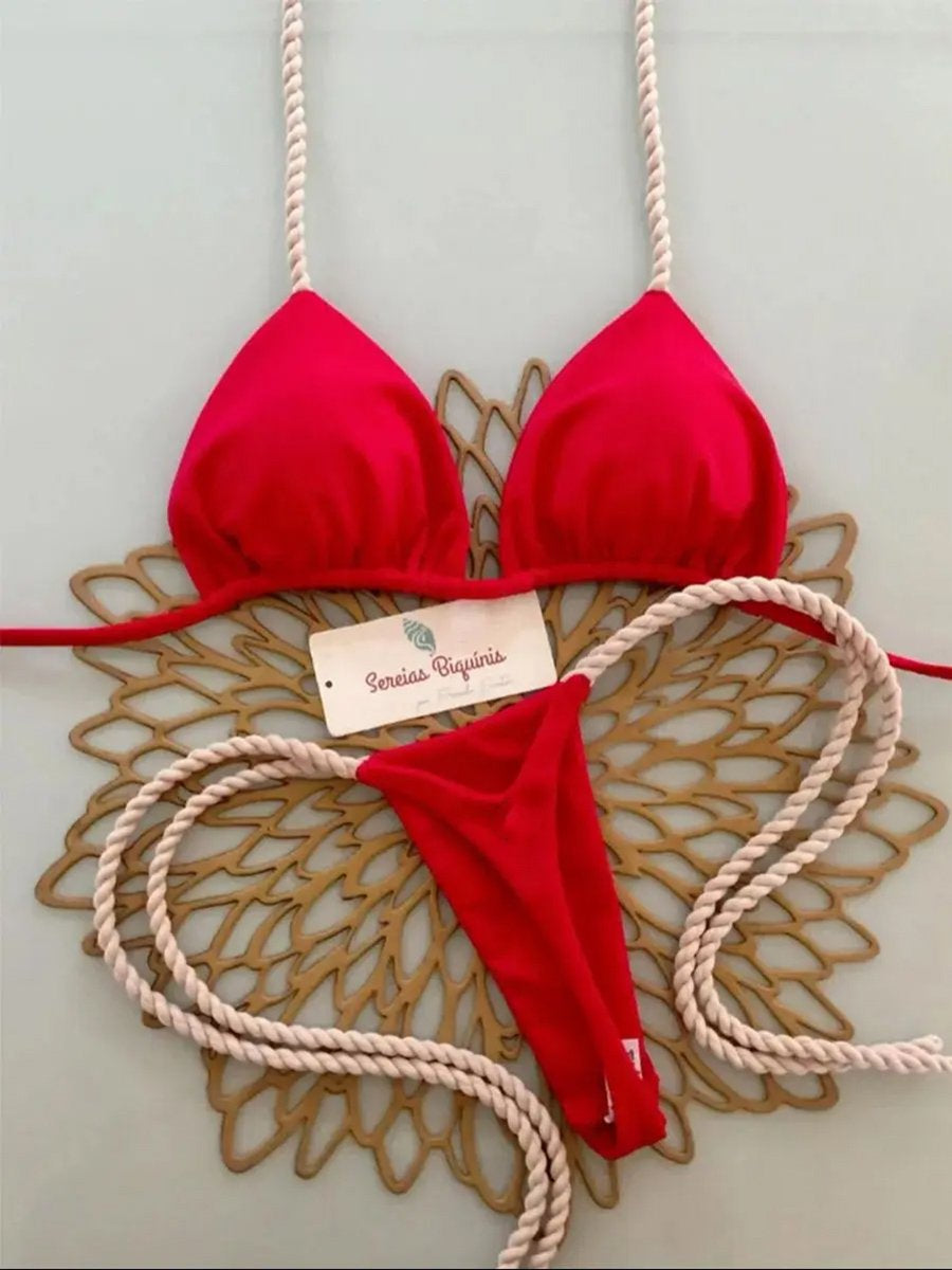 Micro Bikinis 2026 Women Swimsuit New Sexy Swimwear Halter Bikini Set Brazilian Biquini Female Thong