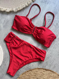 Bandeau Bikini Push Up Women Swimsuits 2026 Sexy Female Swimwear Brazilian Bikini Set Thong Biquini