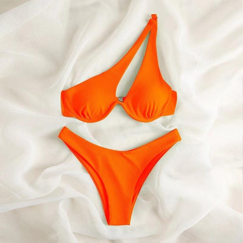 Sexy Bikinis Swimsuits Cut Out Women's Swimwear 2026 One Shoulder Biquini High Cut Bathing Suits