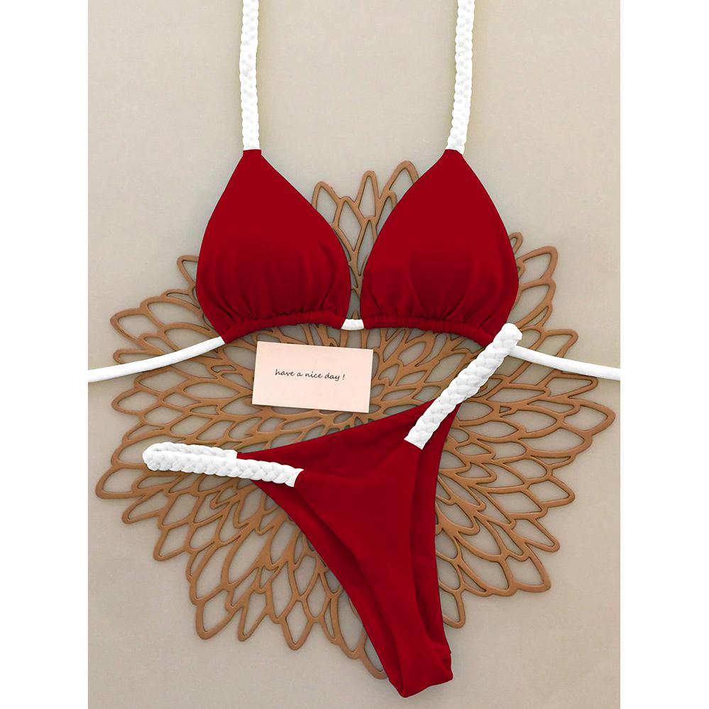 Micro Bikinis 2026 Push Up Women Swimsuits Sexy Swimwear Brazilian Bikini Set Thong Biquini Solid