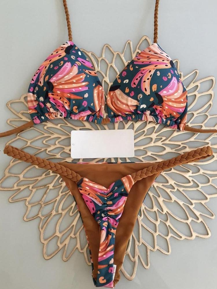 Bikini High Waist Swimsuit Sexy Thong Bikini Set Zebra Print Women Brazilian Swimwear 2026 New