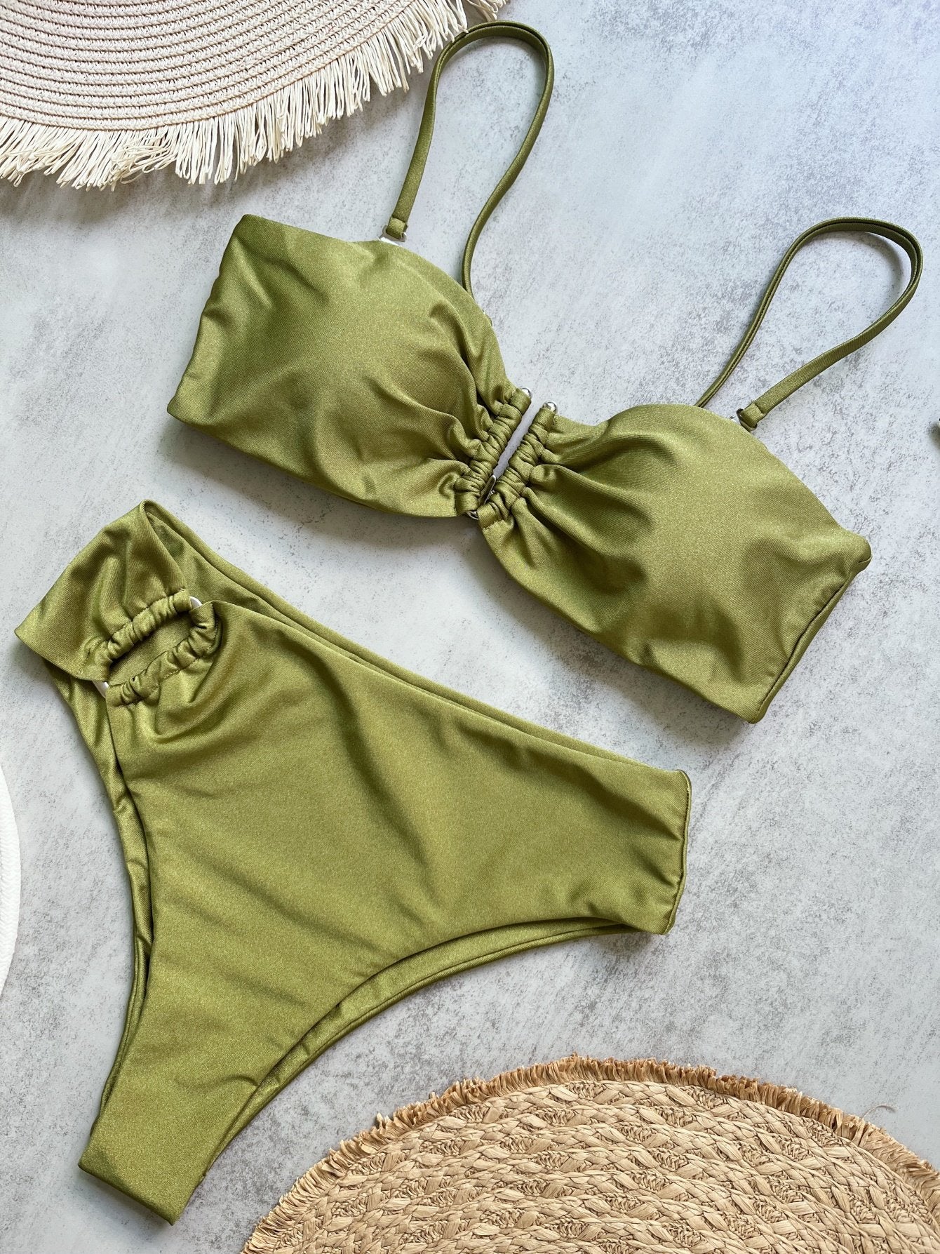 Bandeau Bikini Push Up Women Swimsuits 2026 Sexy Female Swimwear Brazilian Bikini Set Thong Biquini