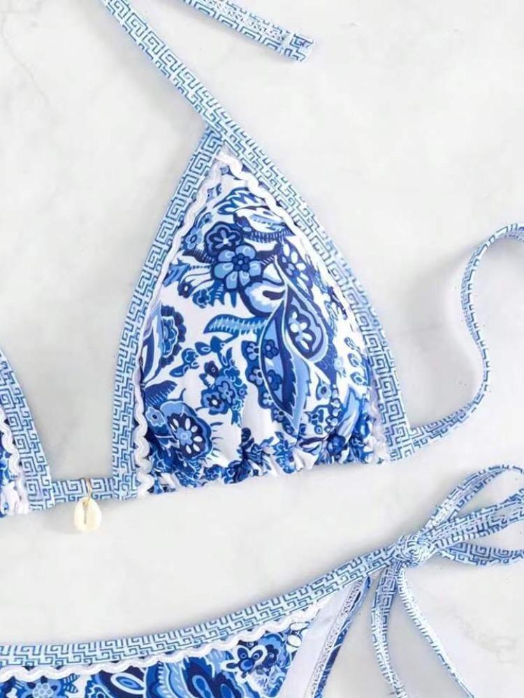 2026 Halter String Triangle Two Piece Bikini Women Swimwear Female Swimsuit Bathers Bathing Swimming