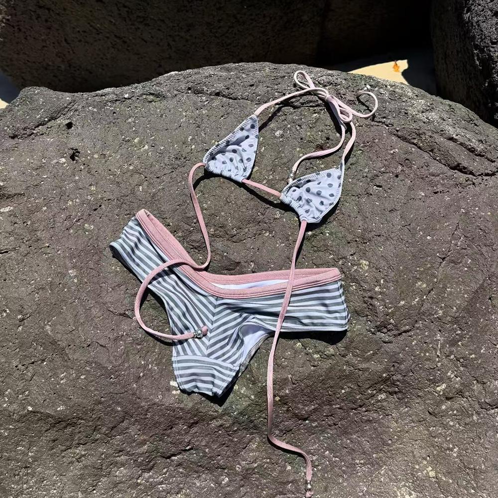 Swimwear 2026 Sexy Women's swimsuit Push Up Bikinis Patchwork Bikini Set Stripe Biquini Bathing Suit