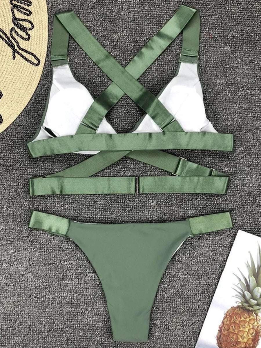 Sexy Brazilian Velvet Bikini 2026 Women Swimsuit Female Swimwear Two Pieces Bikini set Adjust