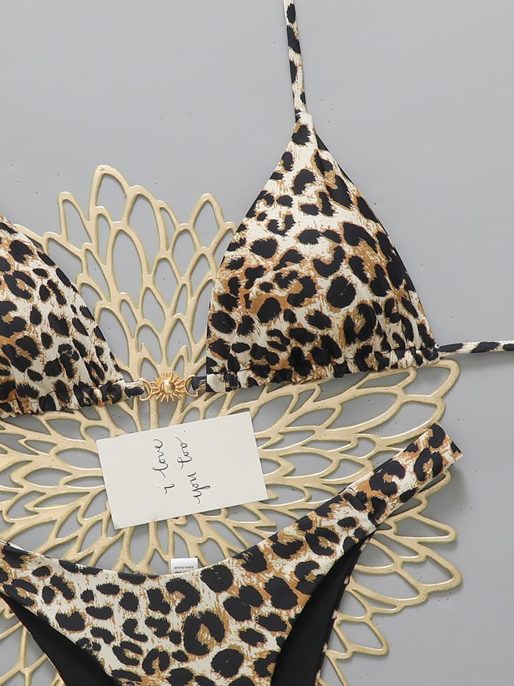 Sexy Leopard Micro Bikini 2026 Women Swimsuit String Female Swimwear Thong Bikinis Set Brazilian