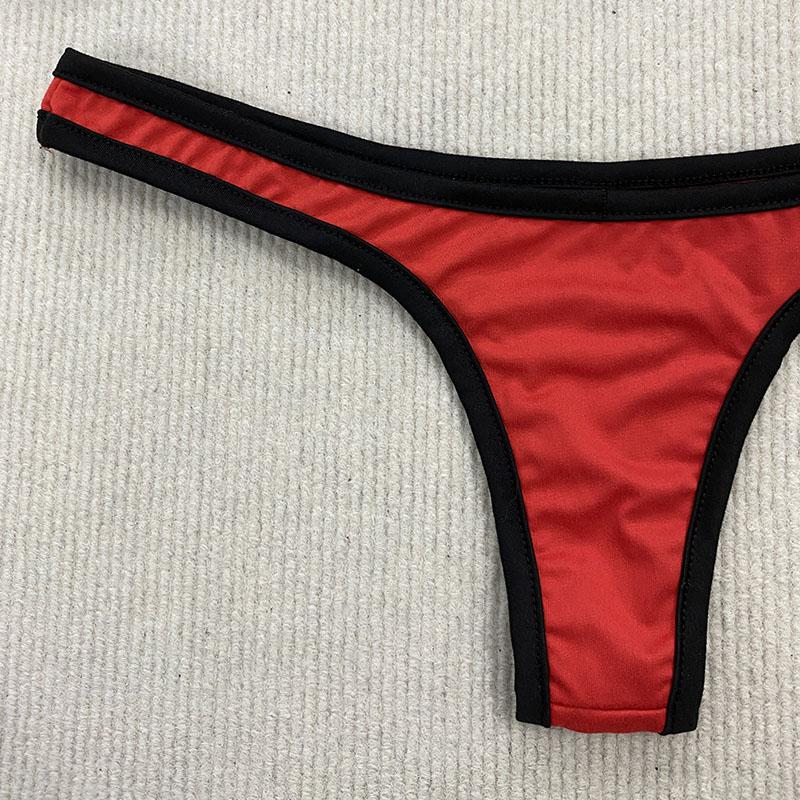 Retro Shoulder Strap Adjustable Backless Simple Summer Split Bikini Y2K Aesthetic Sexy Spice Girl