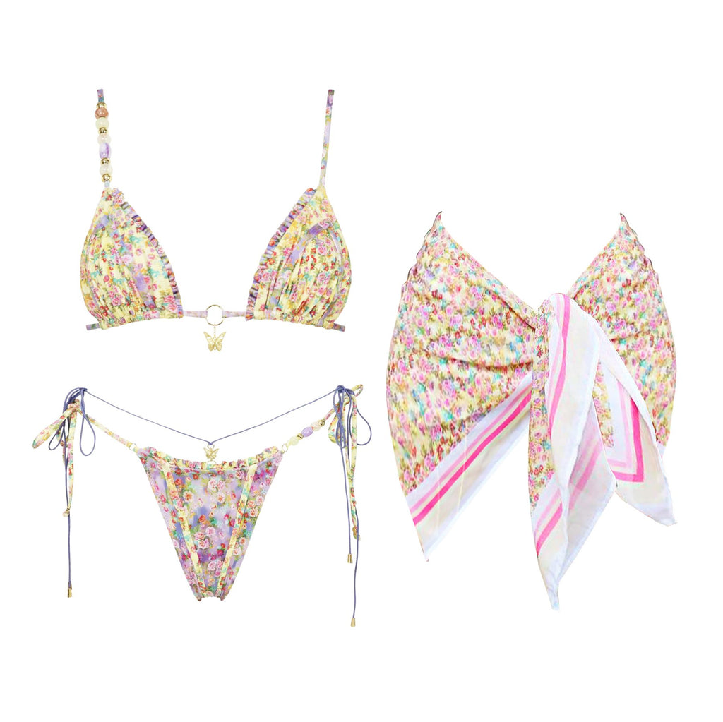2026 Sexy Bikini Set Women Swimsuit Push Up Swimwear Female Bandeau Biquini Halter Bathing Suit