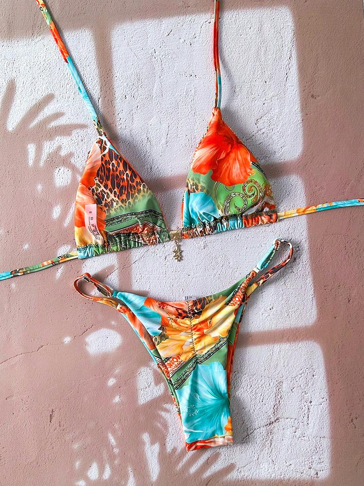 Micro Bikini Women Swimsuit Two-Piece Bathing Suit Woman Swimwear 2026 Sexy Leopard Push Up Thong