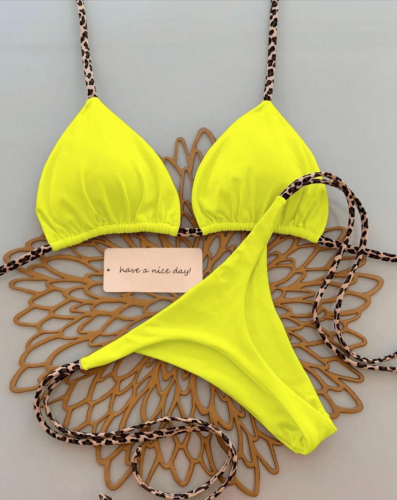 2026 Bikini Women Swimsuit Beach Vacation Swimwear Leopard Printed Sexy Bikini Set Beachwear
