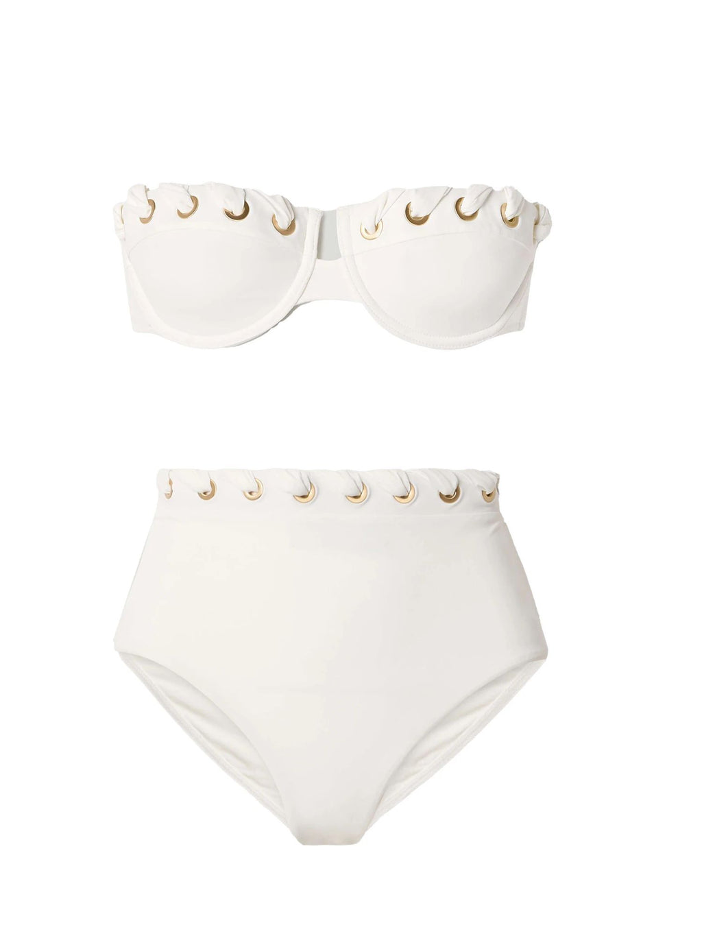 Sexy Underwire Bikini Swimsuit Braid High Waist Swimwear Women Brazilian Bikini Push Up Bathing Suit