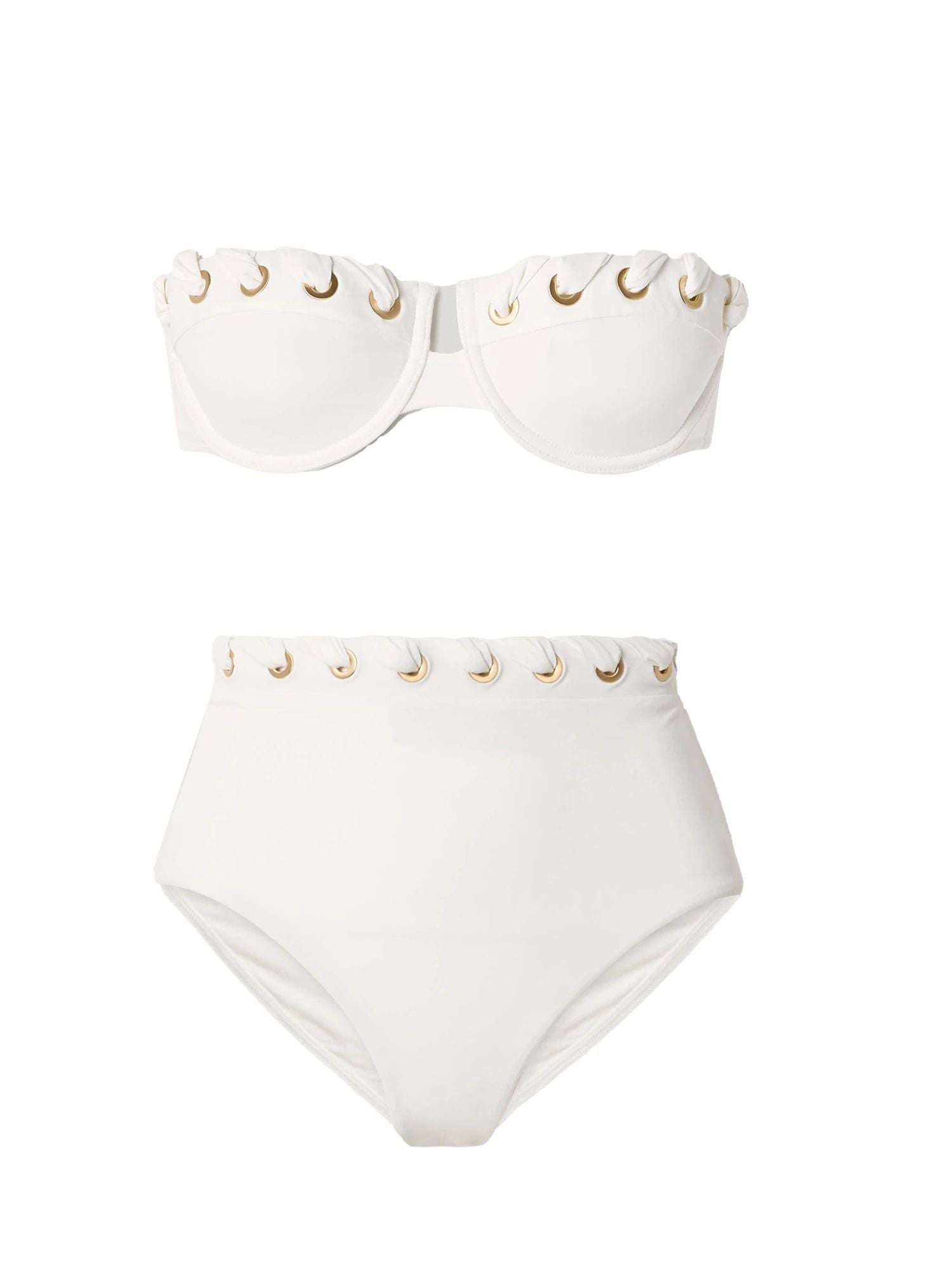 Sexy Underwire Bikini Swimsuit Braid High Waist Swimwear Women Brazilian Bikini Push Up Bathing Suit