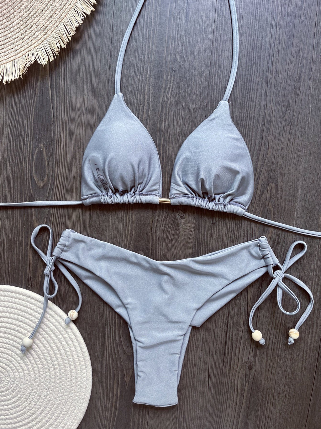 2026 New Sexy Triangle Bathing Suit for Women Brazilian Bikinis Halter Swimwear Push Up Swimsuit