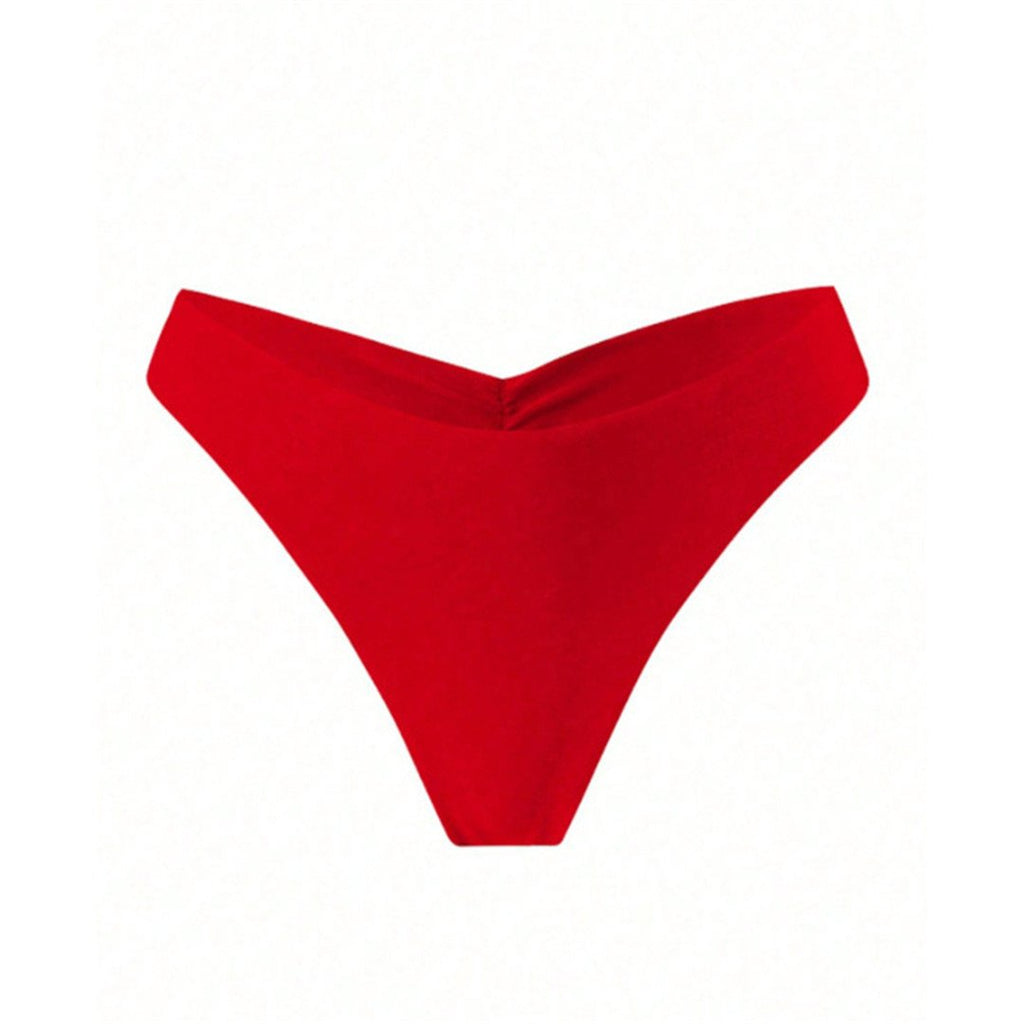 S - XL 2026 New Bikini Bottom Swim Brief Scrunch Butt Thong Women Swimwear Female Bather Brazilian