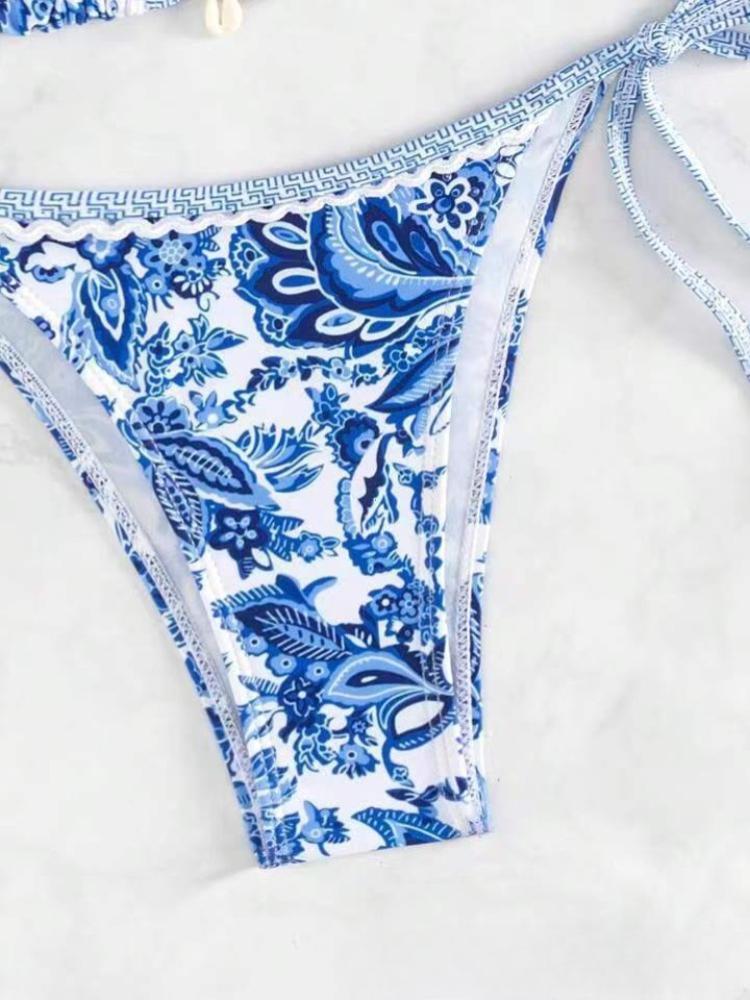 2026 Halter String Triangle Two Piece Bikini Women Swimwear Female Swimsuit Bathers Bathing Swimming