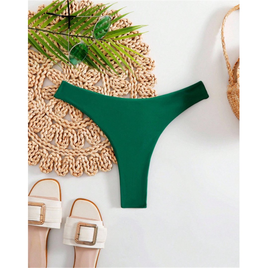 S - XL 2026 New Bikini Bottom Swim Brief Scrunch Butt Thong Women Swimwear Female Bather Brazilian