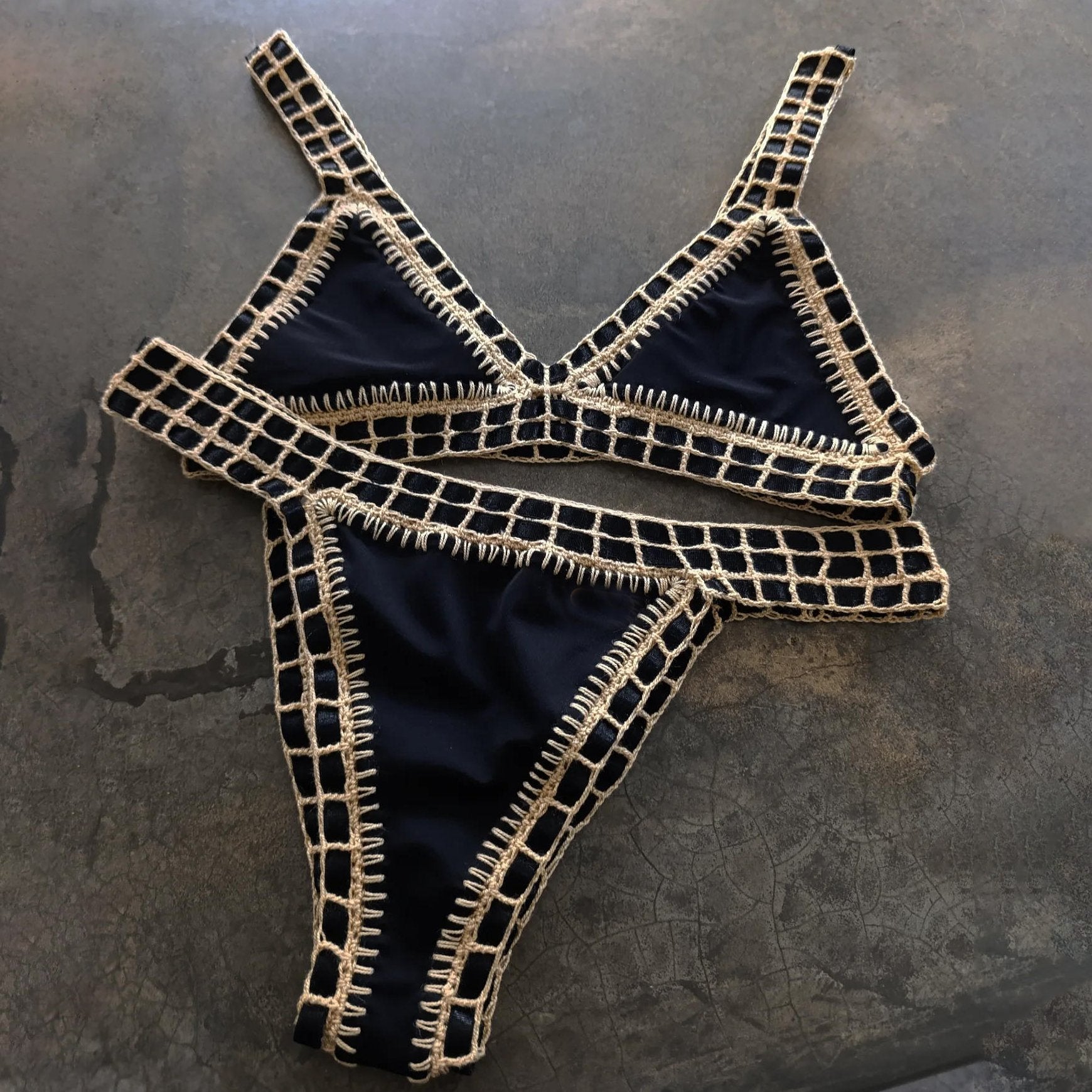 Pink Crochet Bikini 2026 Sexy Women Swimsuit Female Swimwear Micro Bikini Set Bandeau Swimming Suit
