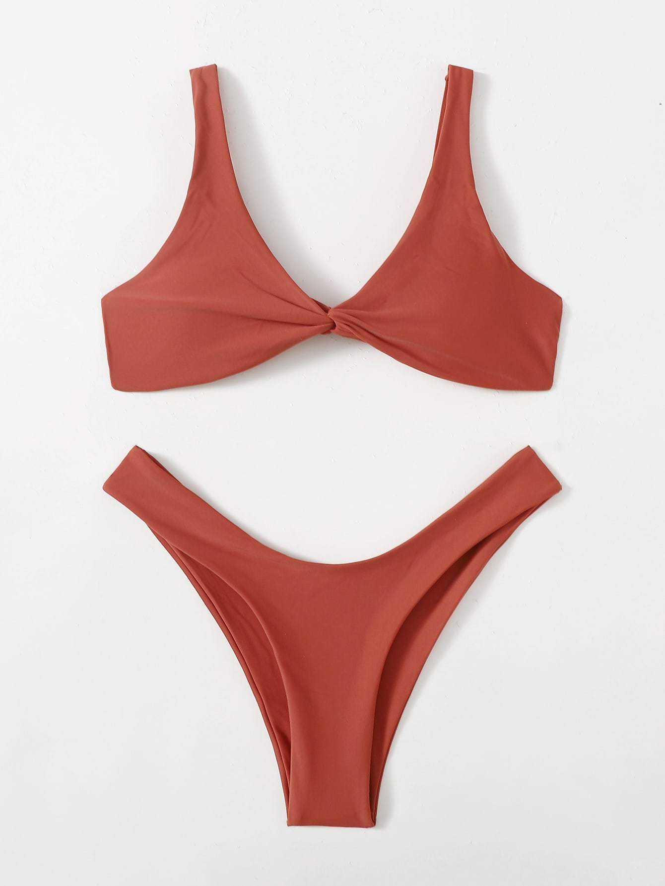 ZTVitality Solid Tie Sexy Bikini 2026 Hot Sale Padded Bra High Leg Bandage Push Up Bikini Set