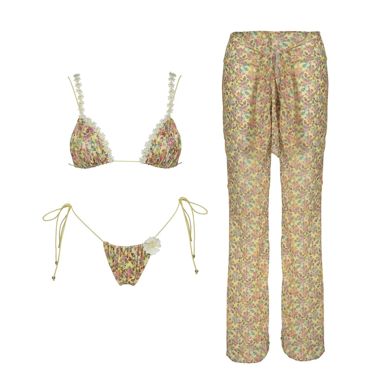 2026 Fashionable Boho Chic Bikini Set with Unique Paisley Design Perfect for Beach Wear and Pool