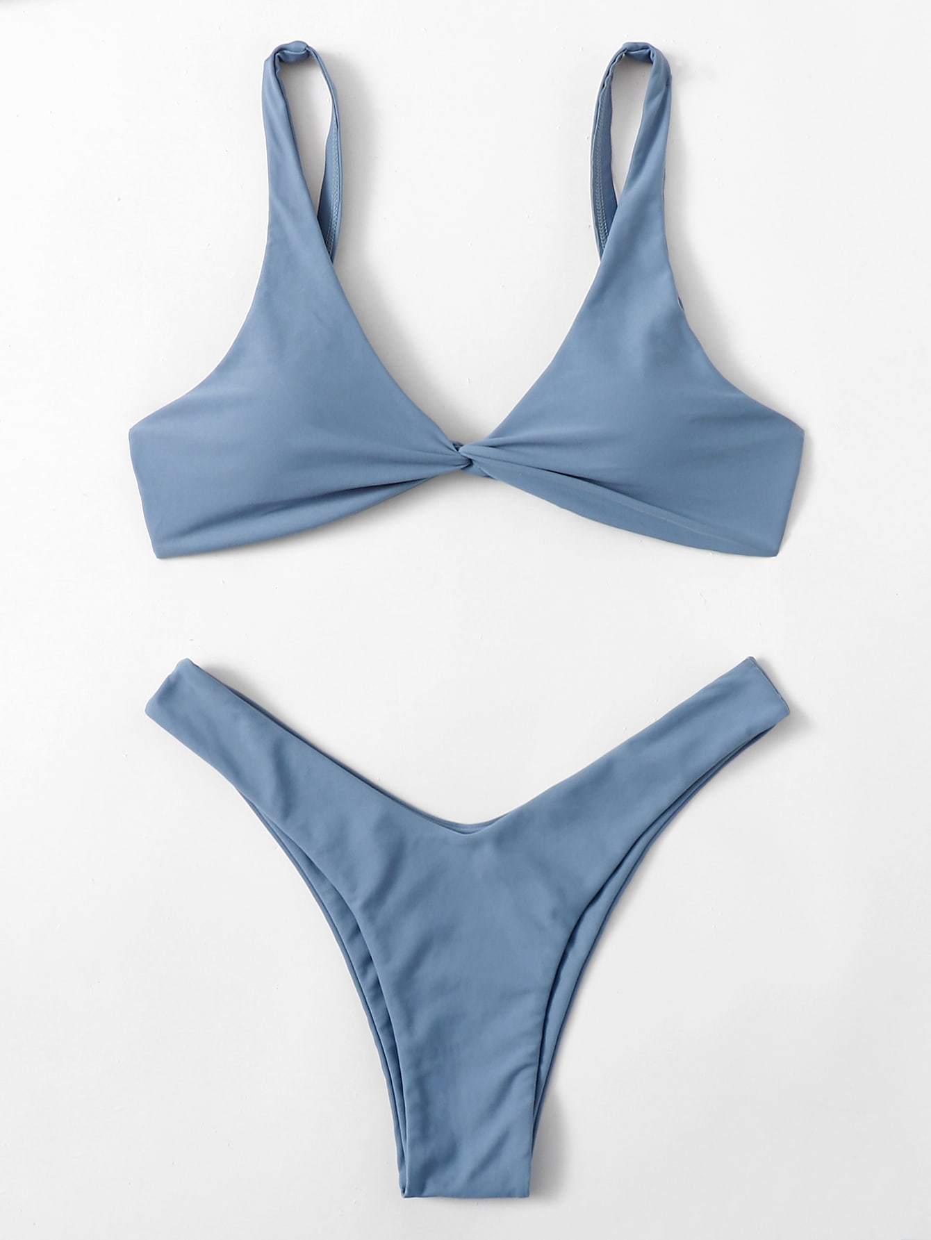 ZTVitality Solid Tie Sexy Bikini 2026 Hot Sale Padded Bra High Leg Bandage Push Up Bikini Set