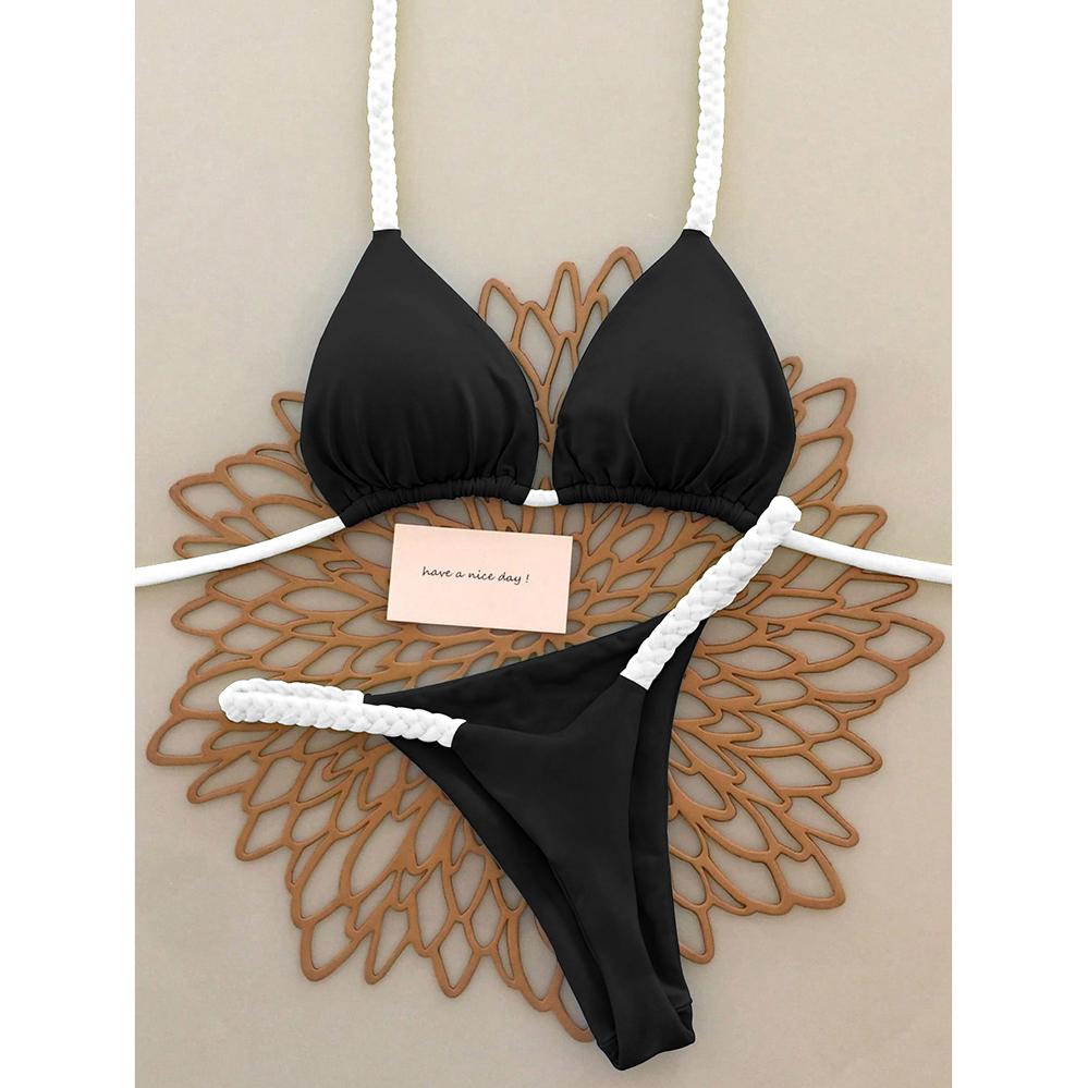 Micro Bikinis 2026 Push Up Women Swimsuits Sexy Swimwear Brazilian Bikini Set Thong Biquini Solid