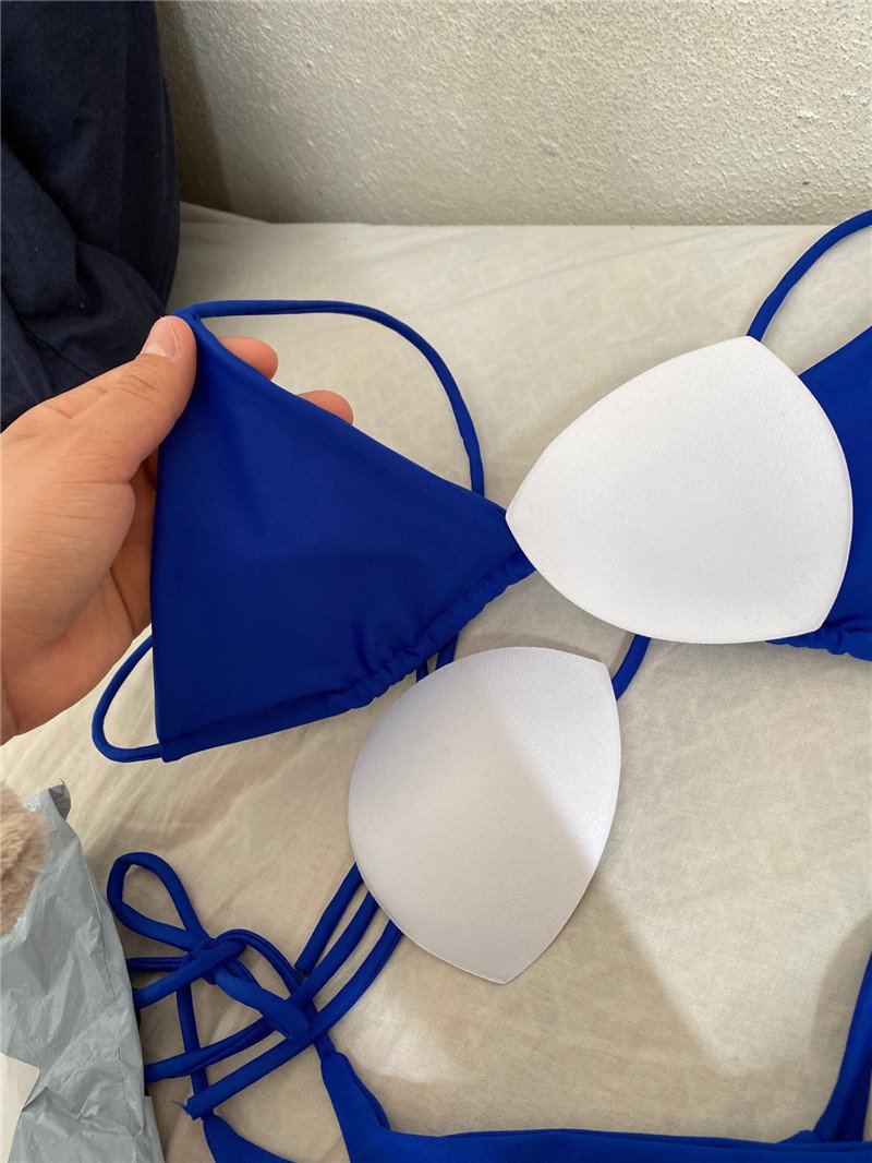 Sexy Women Bikini 2026 New Push-Up Bra Bikini Set Swimsuit For Women Solid Black Red Blue Beachwear