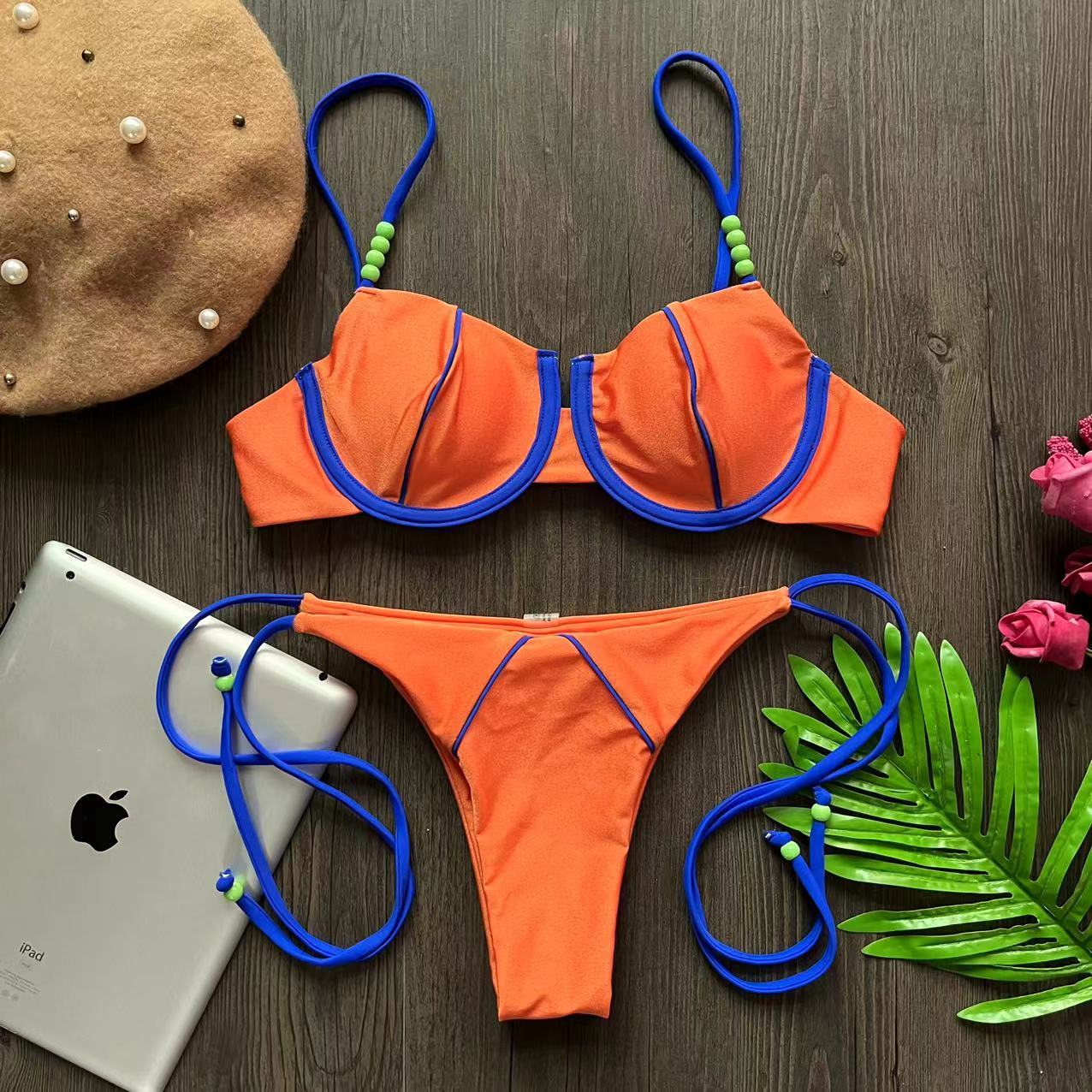 RUOTONGSEPT New Sexy Push up Bikini Set Swimsuit Women's low-waist Swimwear For Female Two Piece