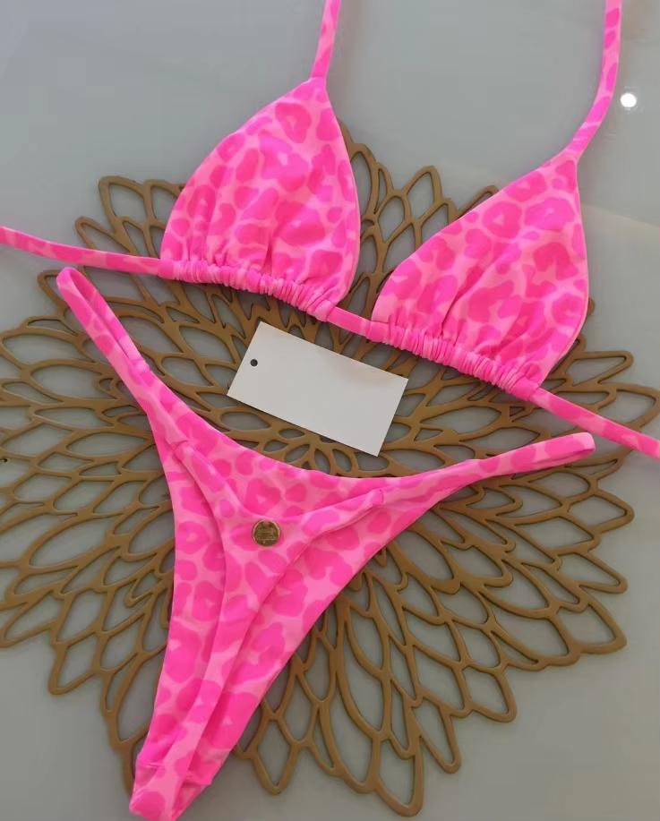 New Bikini Women Swimsuit Beach Vacation Swimwear Leopard Printed Sexy Bikini Set Beachwear Swimsuit