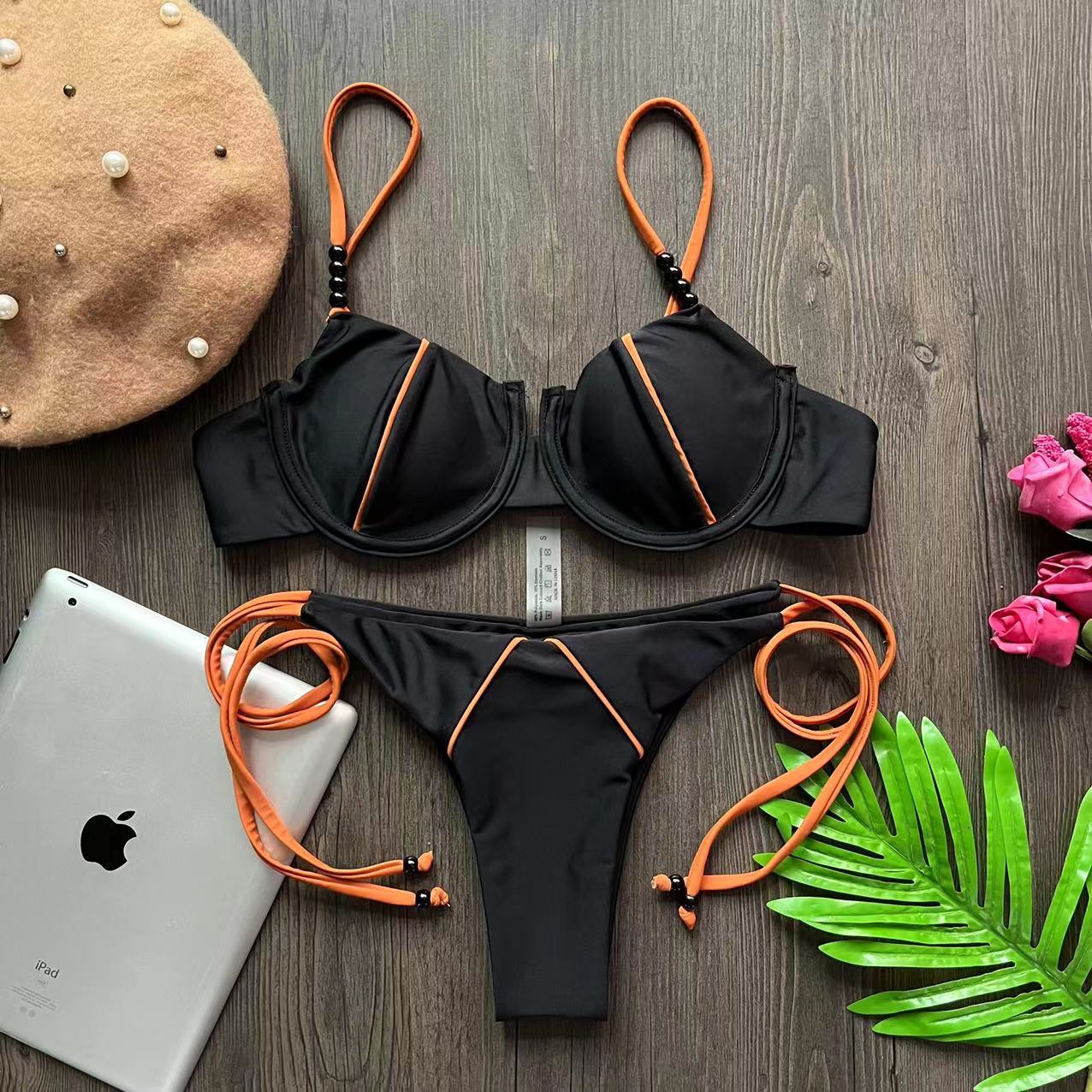 RUOTONGSEPT New Sexy Push up Bikini Set Swimsuit Women's low-waist Swimwear For Female Two Piece