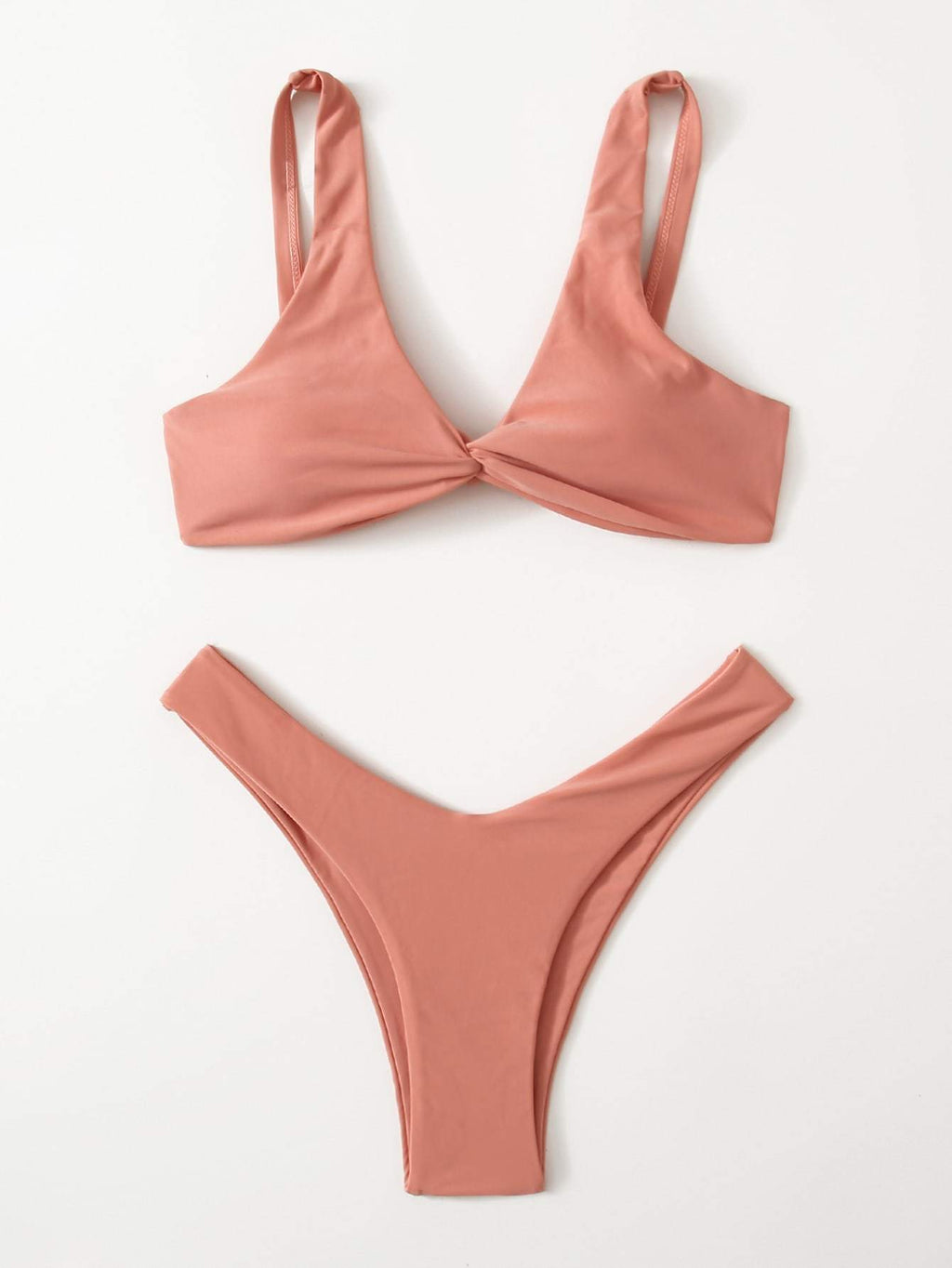 ZTVitality Solid Tie Sexy Bikini 2026 Hot Sale Padded Bra High Leg Bandage Push Up Bikini Set