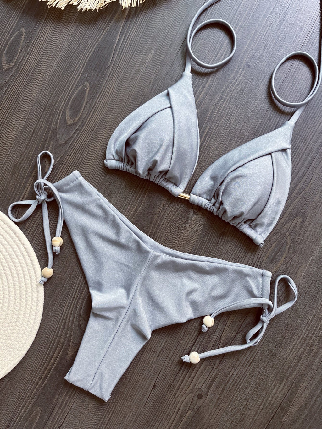2026 New Sexy Triangle Bathing Suit for Women Brazilian Bikinis Halter Swimwear Push Up Swimsuit