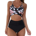 Hot 12 Colors Women Slim Bikini Sets High Waisted Sexy Swimwear 2 Pieces 2026 Solid/Floral Ruched