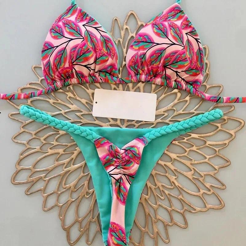 New Bikini Women Swimsuit Beach Vacation Swimwear Leopard Printed Sexy Bikini Set Beachwear Swimsuit