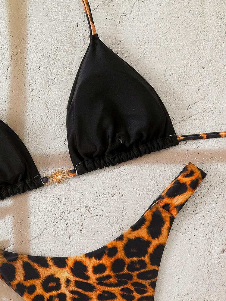 Sexy Leopard Micro Bikini 2026 Women Swimsuit String Female Swimwear Thong Bikinis Set Brazilian