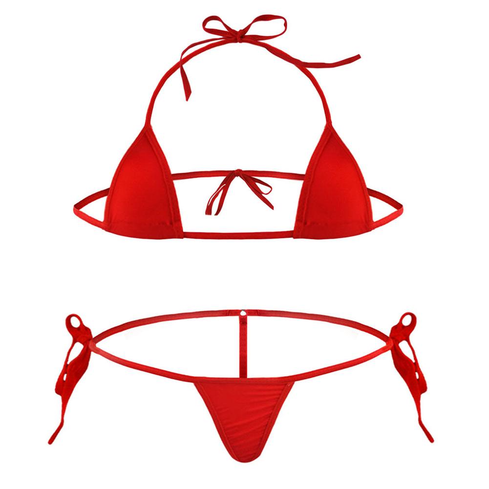 Hot New Beach Holiday Women\'s Bikini Set Lingerie Swimwear Backless Bodycon G String High Fork